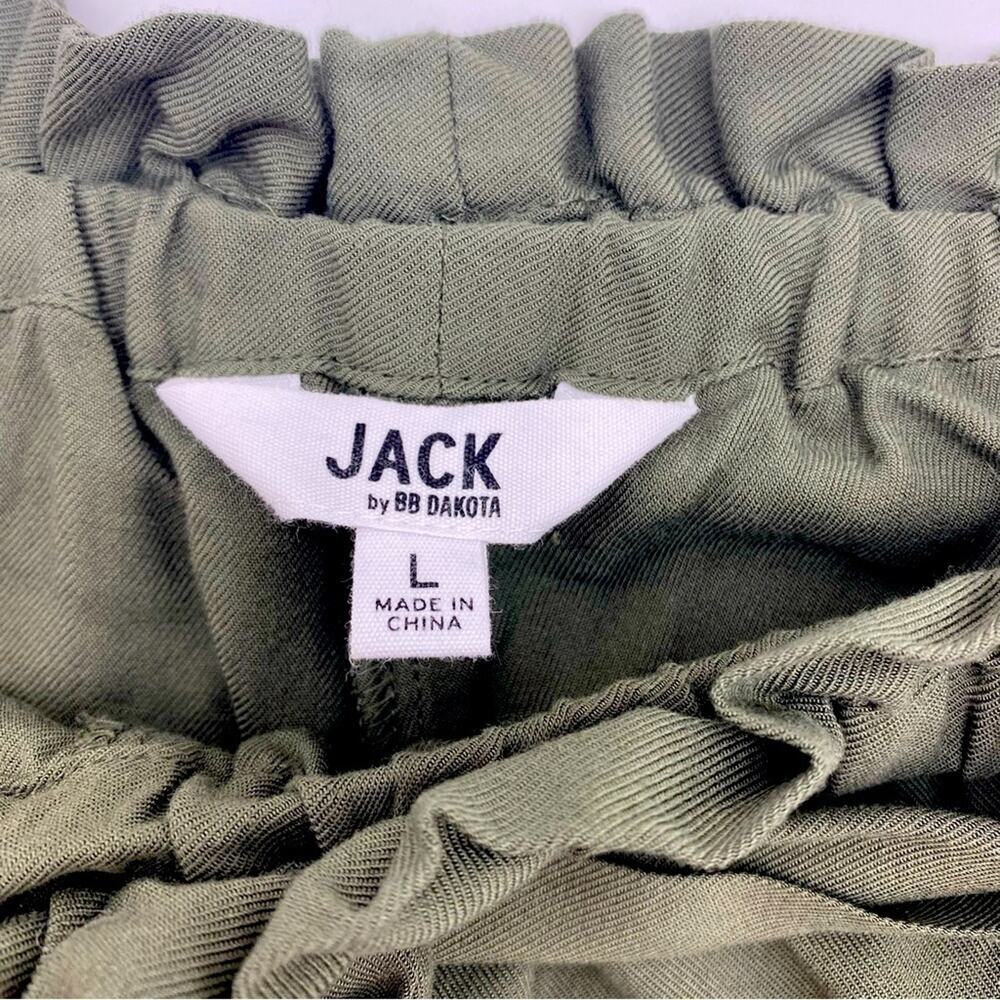 Jack by BB Dakota Shorts Women’s Large Paperbag Olive Green Bohemian Festival - Picture 4 of 5
